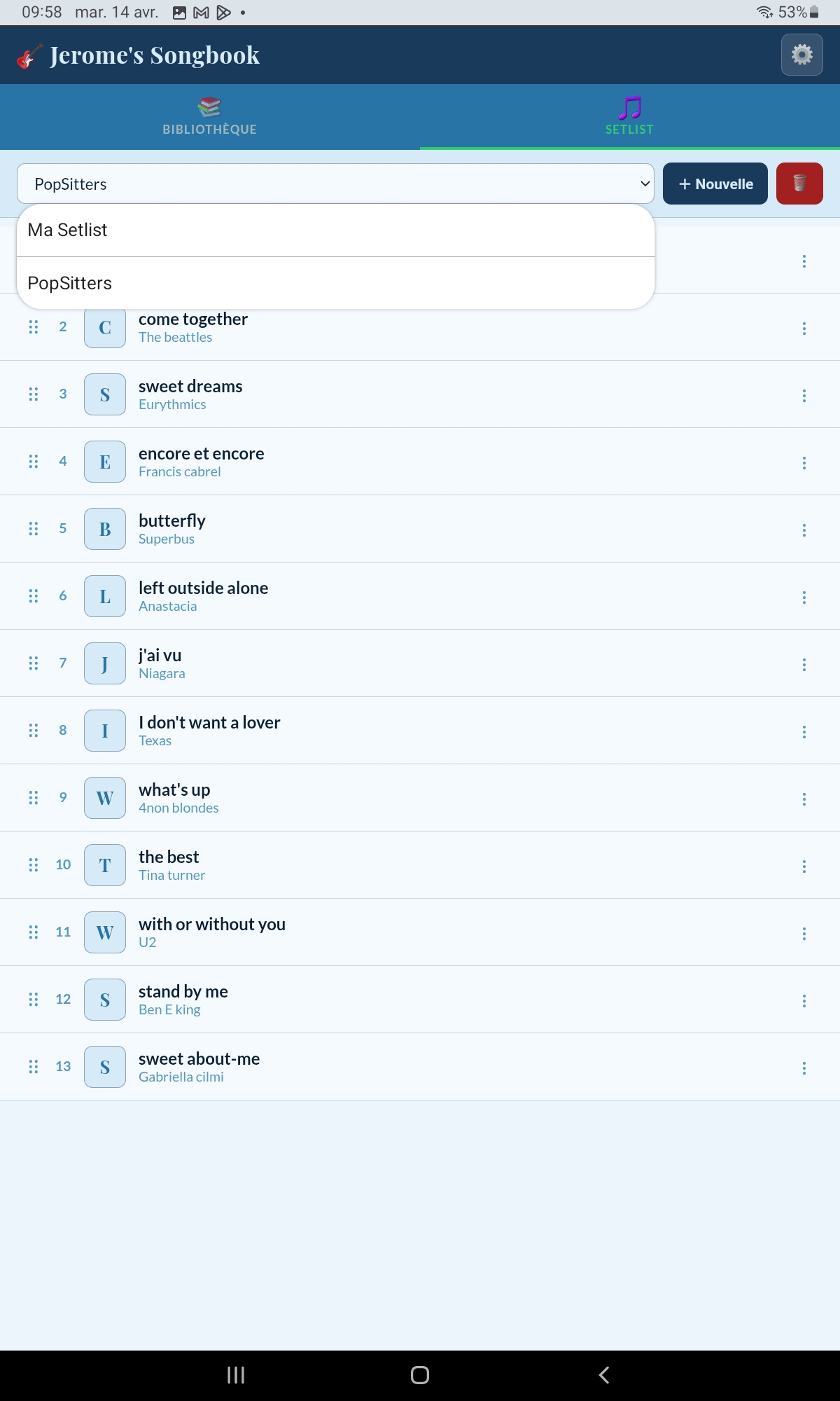 Setlist Android